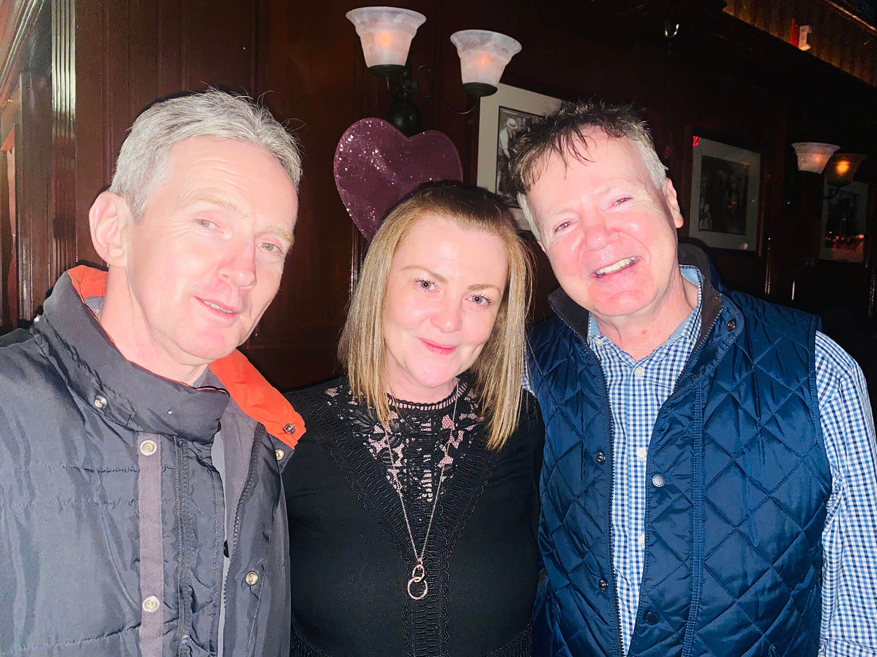 staff with two patrons