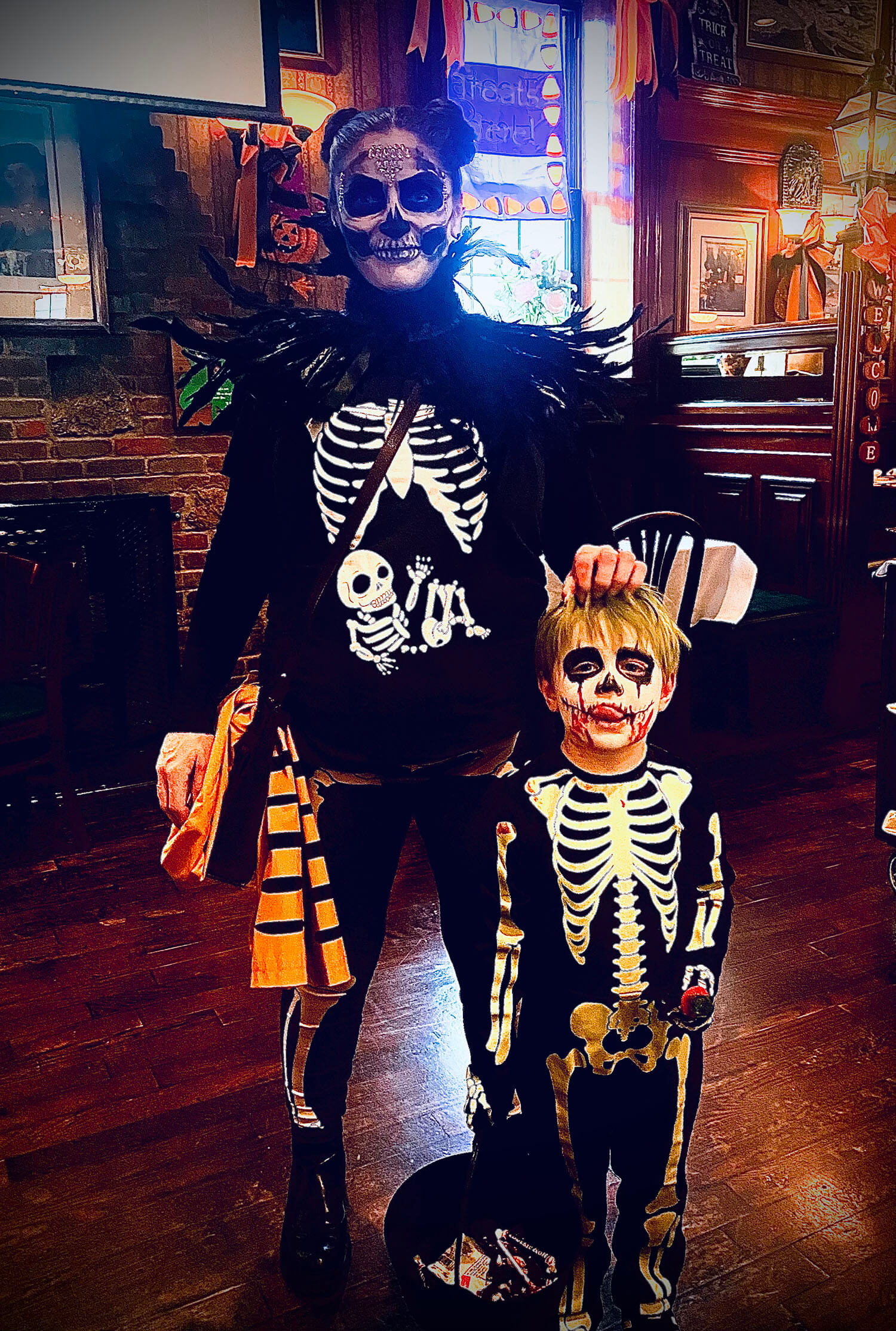 photo of staff in halloween costume