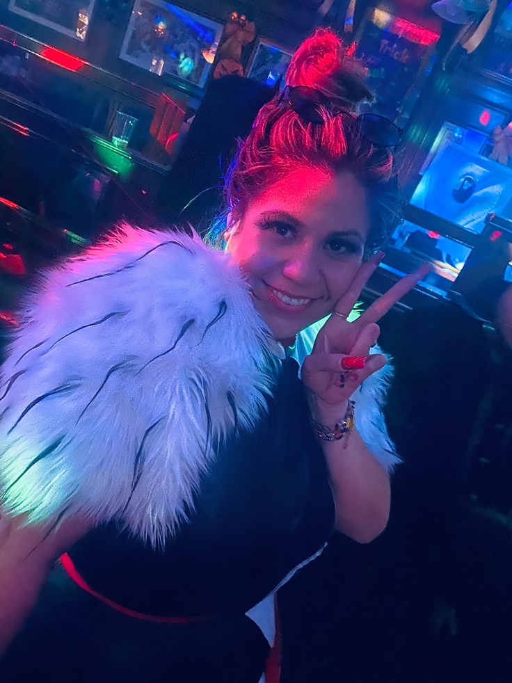 photo of staff in halloween costume