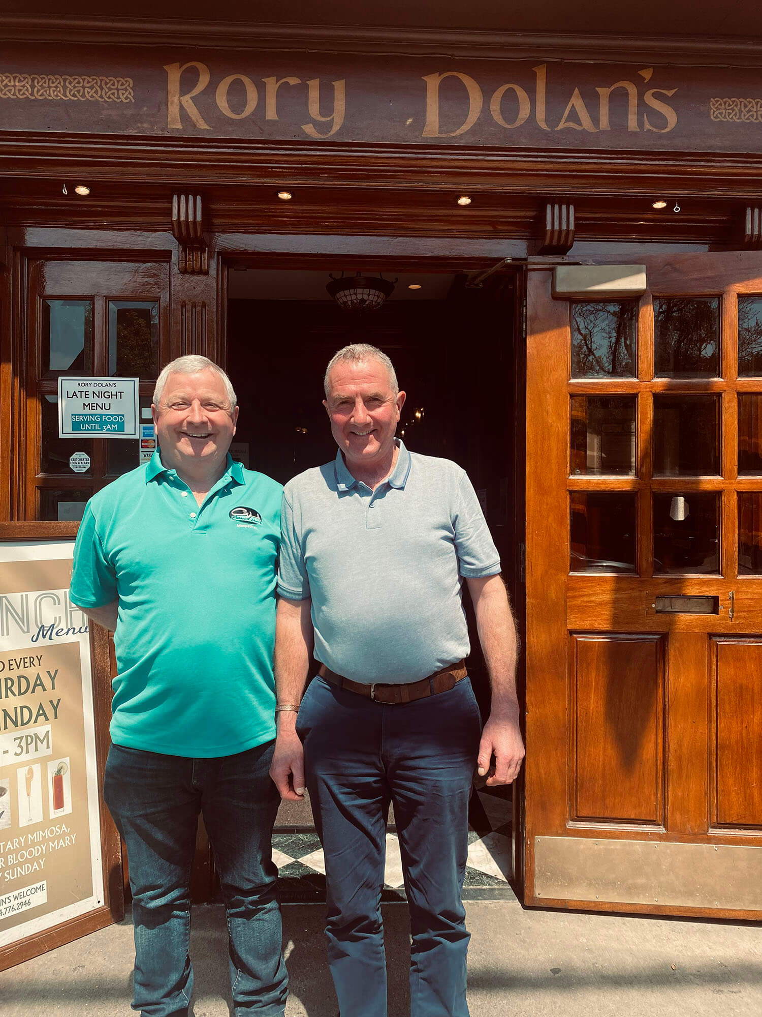 staff with two patrons