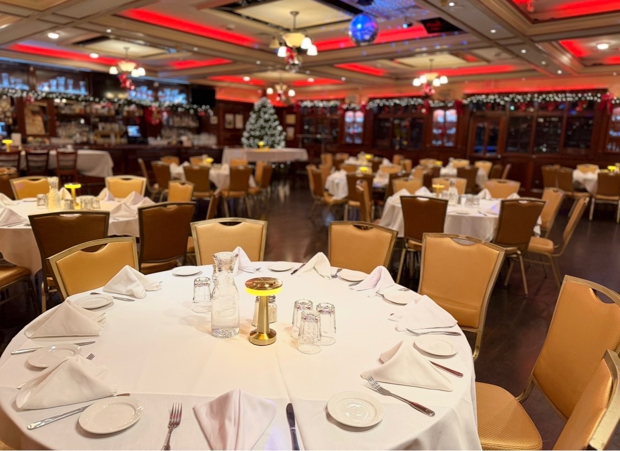 santa in the main dining room
