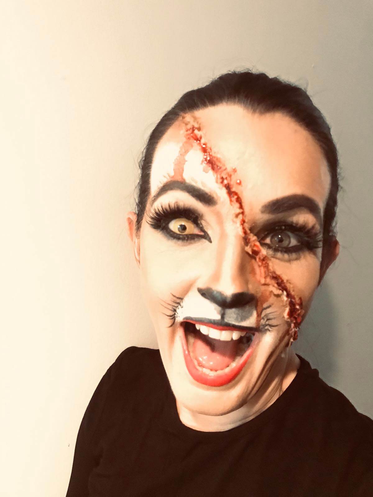 woman with face paint