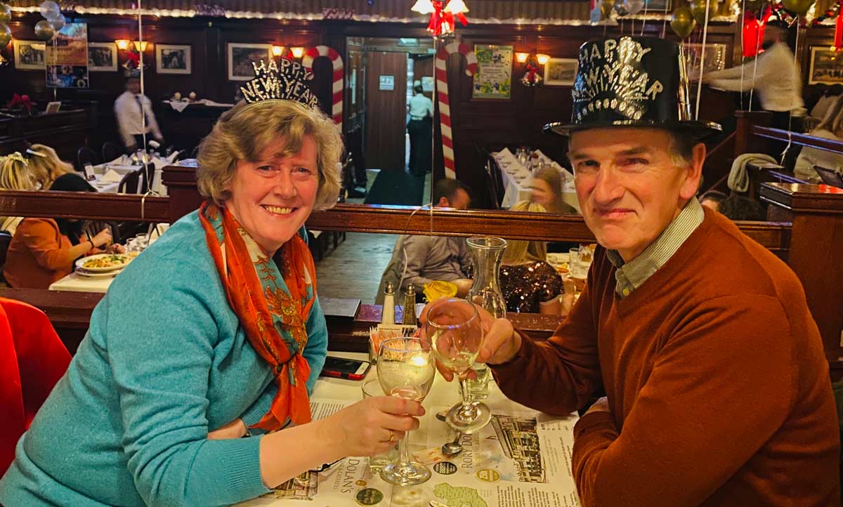 man and woman cheering