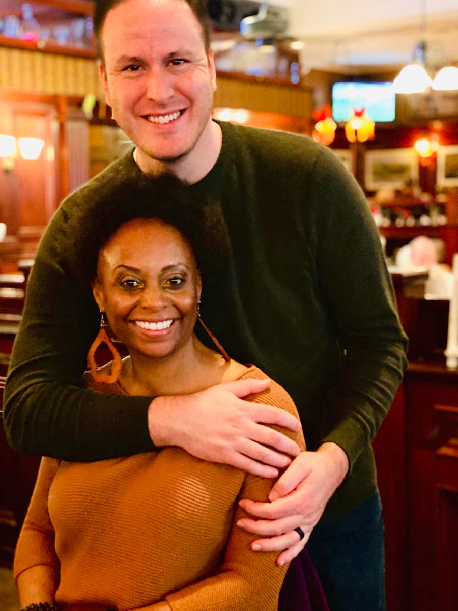 man and a woman in dining room