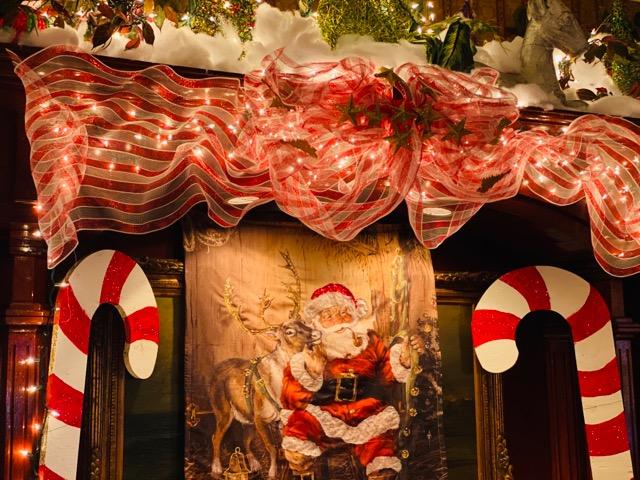 photo of santa on mantel