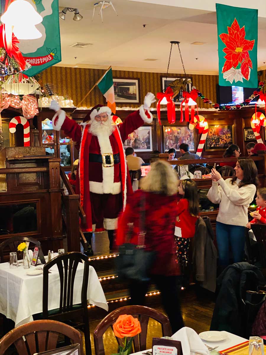 santa in the dining room